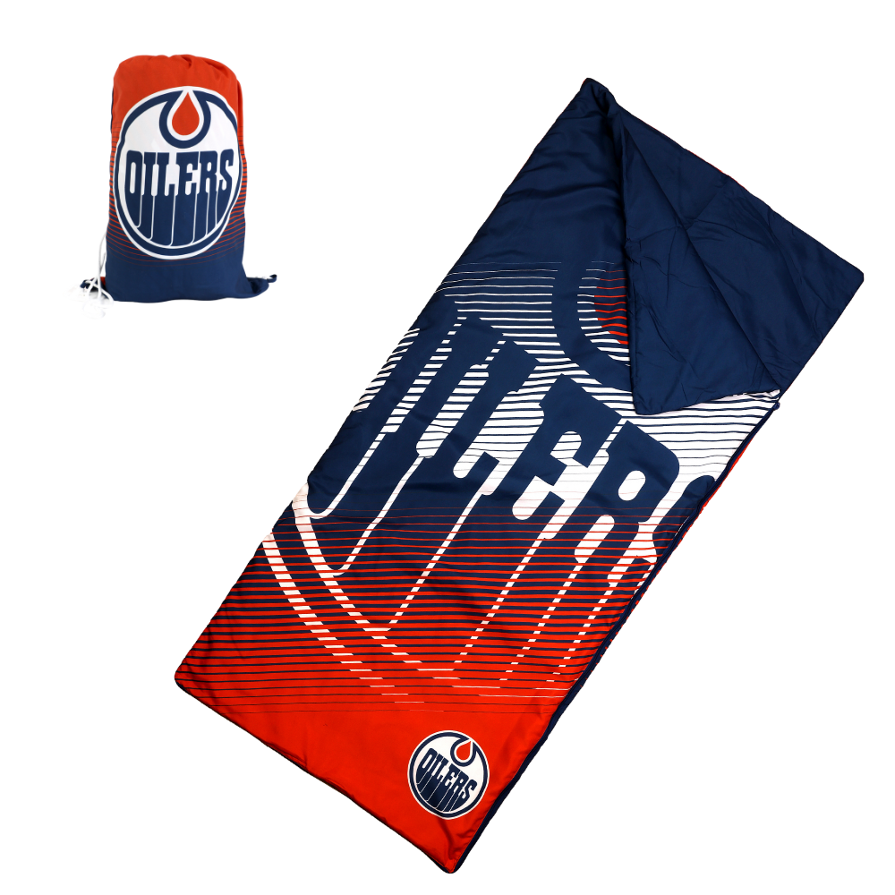 NHL Edmonton Oilers Indoor Slumber Bag flat