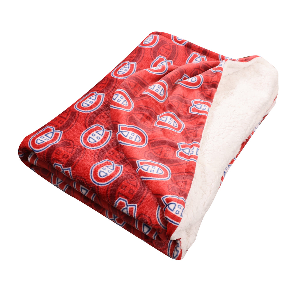 NHL Montreal Canadiens Hooded Throw folded