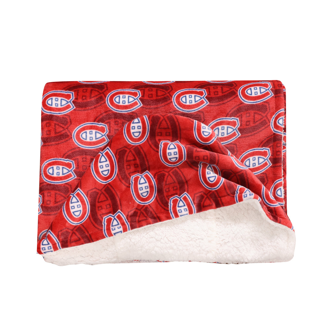 NHL Montreal Canadiens Hooded Throw folded