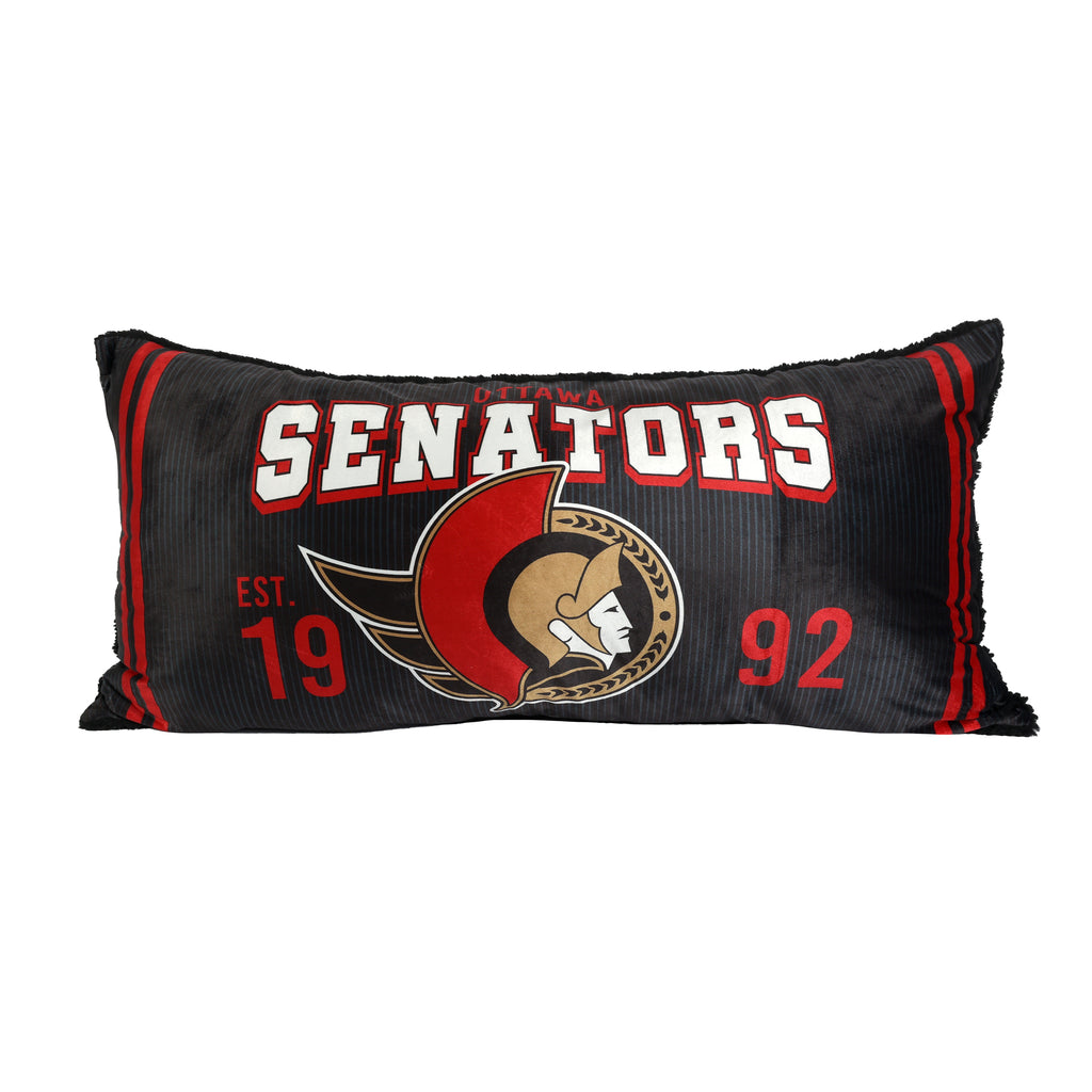 NHL Ottawa Senators Body Pillow, 18" x 36" front