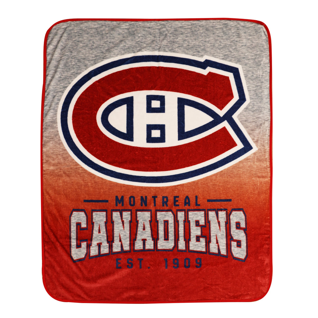 NHL Montréal Canadiens Ombre Throw, 40" x 50" flat