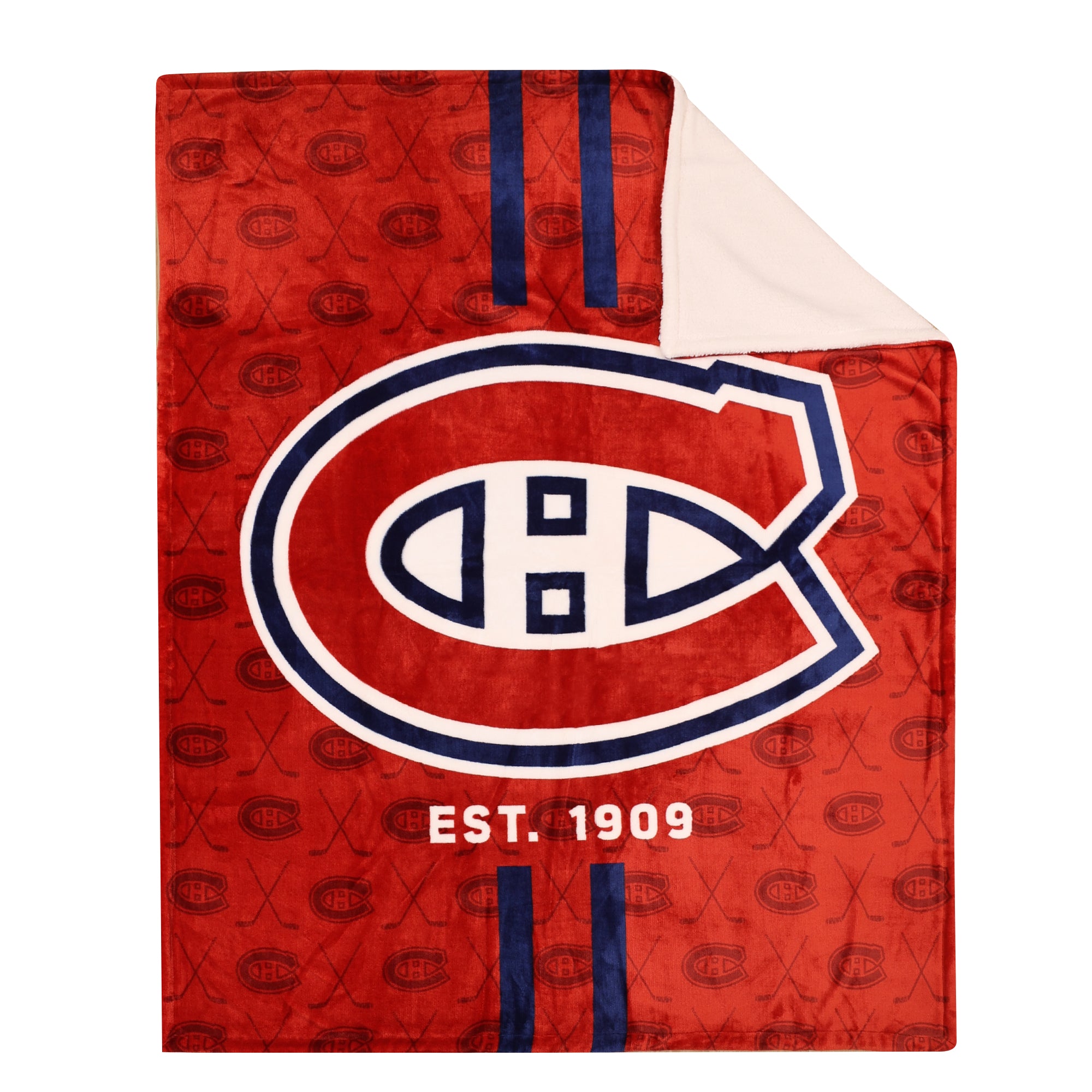 NHL Montreal Canadiens Sherpa Blanket, 50