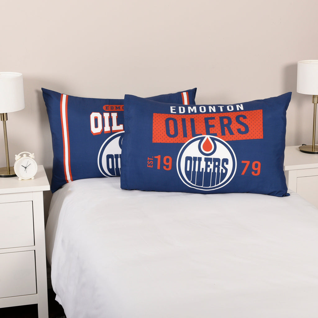 NHL Edmonton Oilers 2-Pack Pillowcases room shot