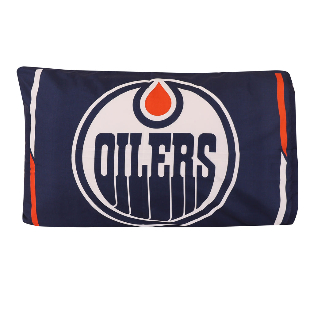 NHL Edmonton Oilers Twin Bedding Set pillowcase front