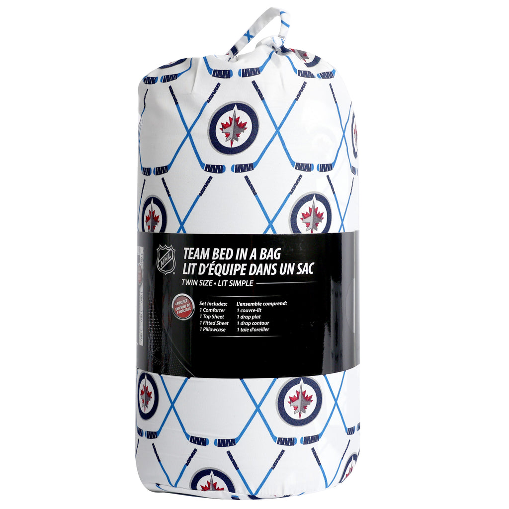 NHL Winnipeg Jets Twin Bedding Set bag
