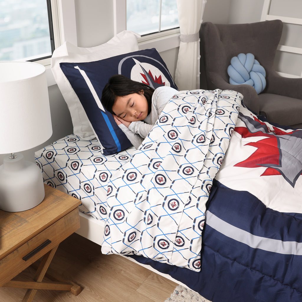 NHL Winnipeg Jets Twin Bedding Set lifestyle