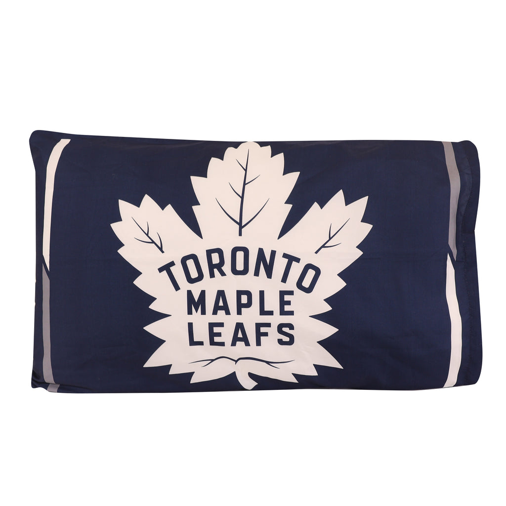 NHL Toronto Maple Leafs Twin Bedding Set pillowcase back