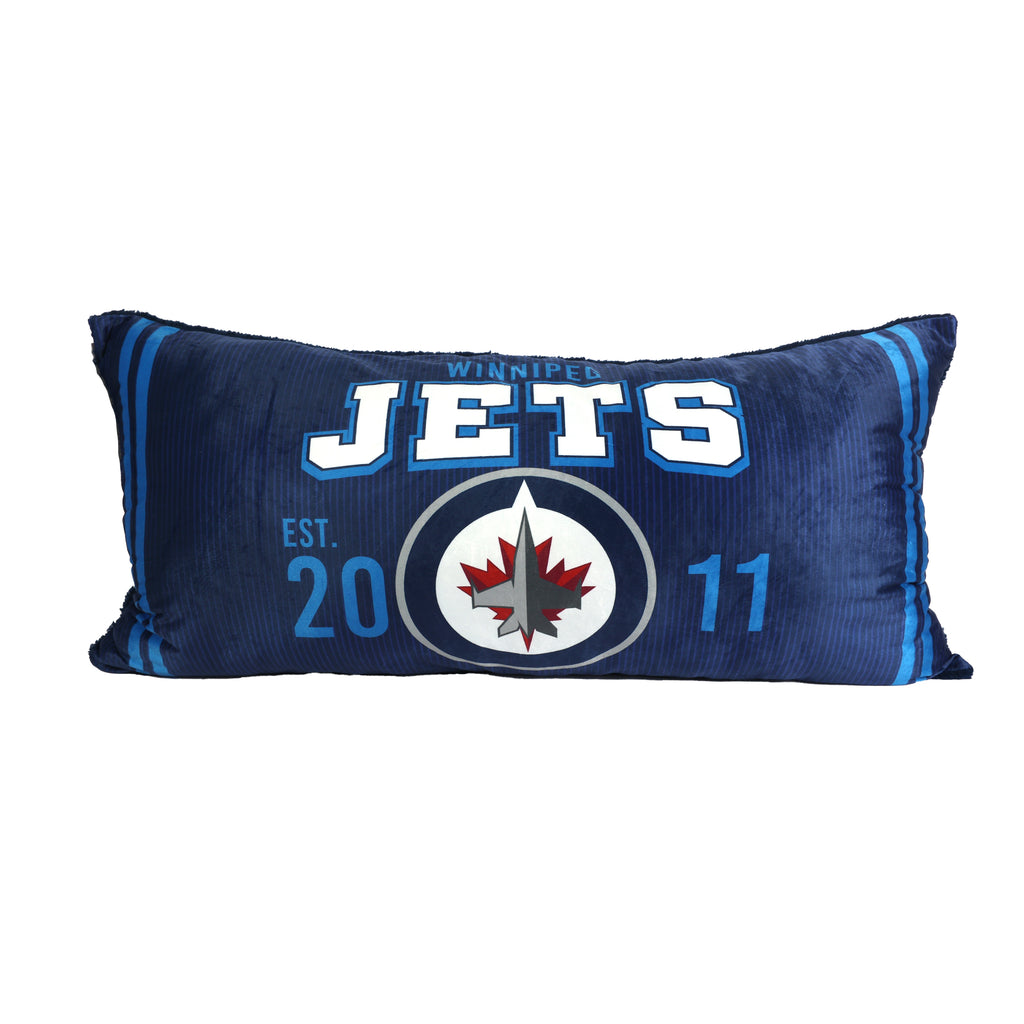 NHL Winnipeg Jets Body Pillow, 18" x 36" front