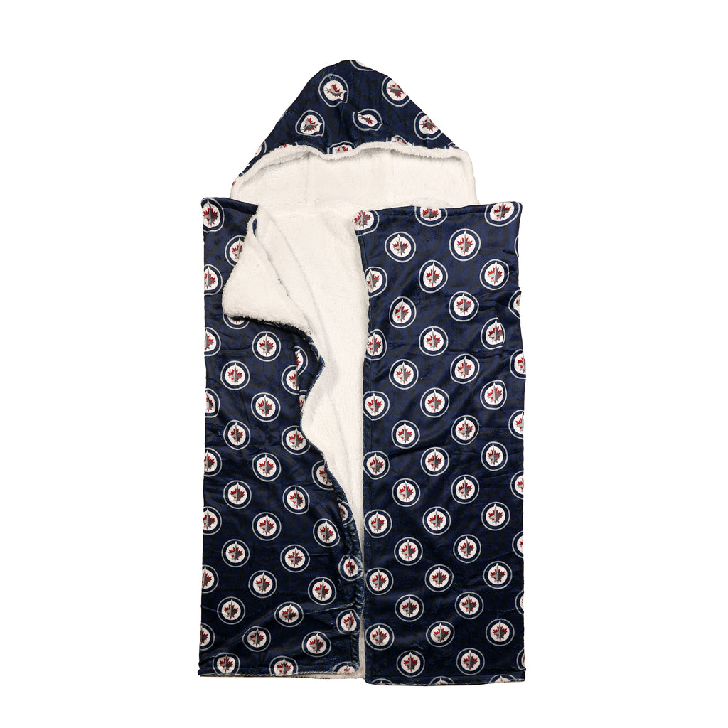 NHL Winnipeg Jets Hooded Throw flat