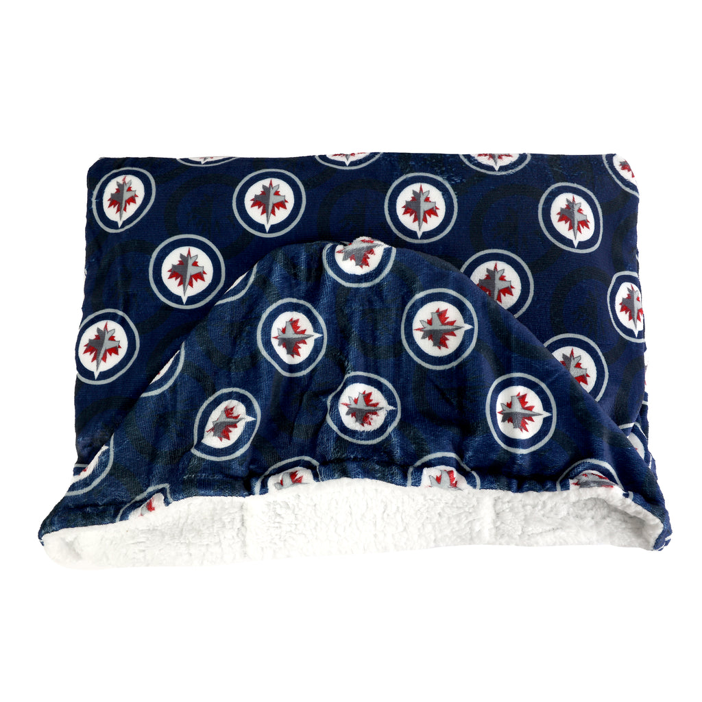 NHL Winnipeg Jets Hooded Throw folded