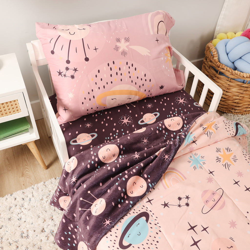 3-Piece Toddler Bedding Set, Science close up