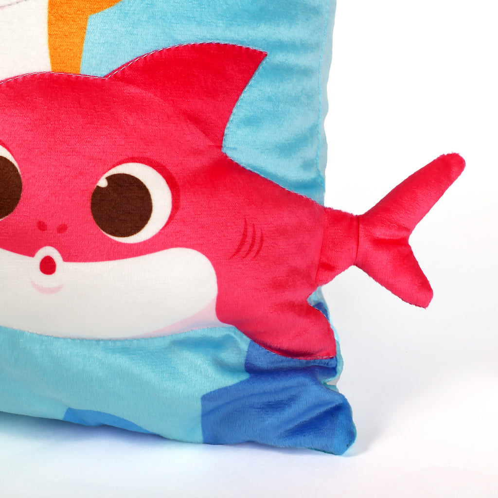 Baby Shark 3D Pillow, 13" x 16" close up