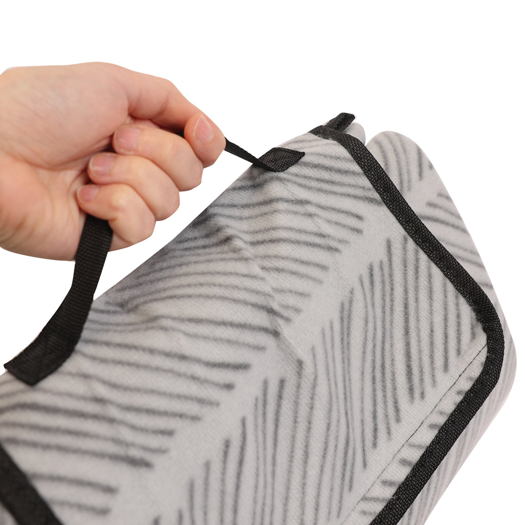 Picnic Blanket, Grey 50" x 70" handle