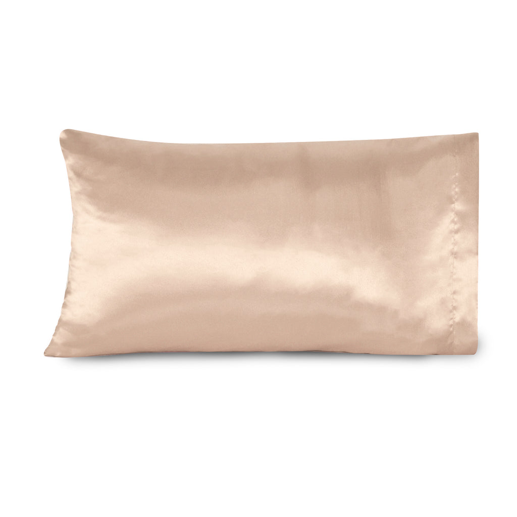 Life Comfort 2-Piece Satin Pillowcase, Gold 20" x 32" single