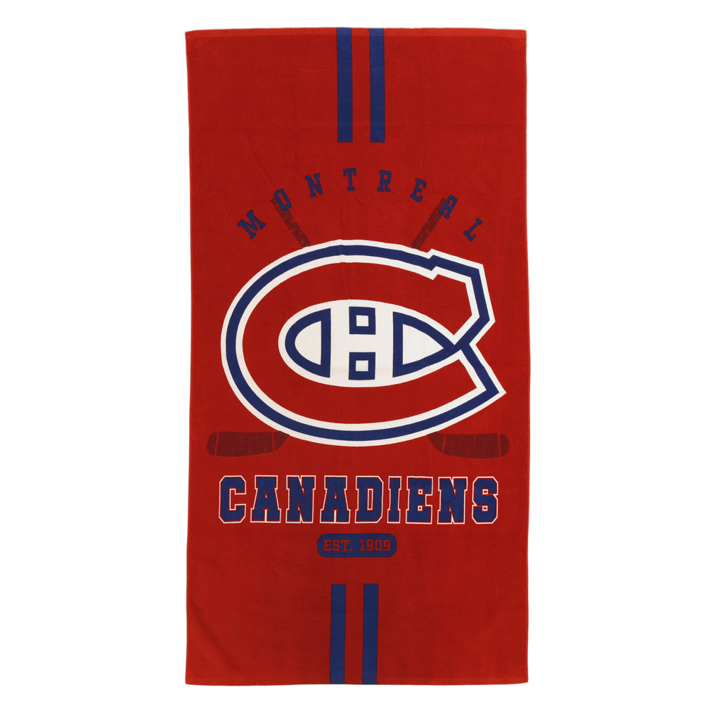 NHL Montreal Canadiens Beach Towel flat