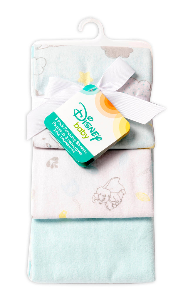 Disney Dumbo 3-Piece Receiving Blankets packaging front