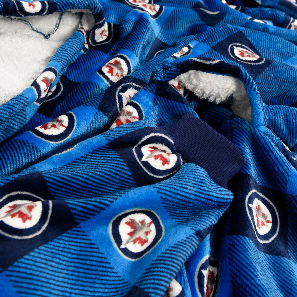 NHL Winnipeg Jets Wearable Blanket close up