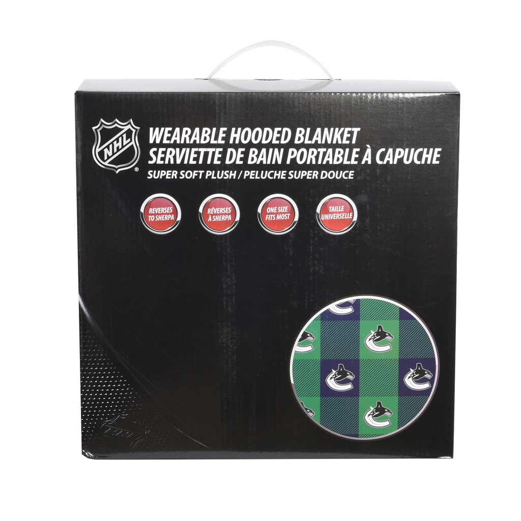 NHL Vancouver Canucks Wearable Blanket packaging front