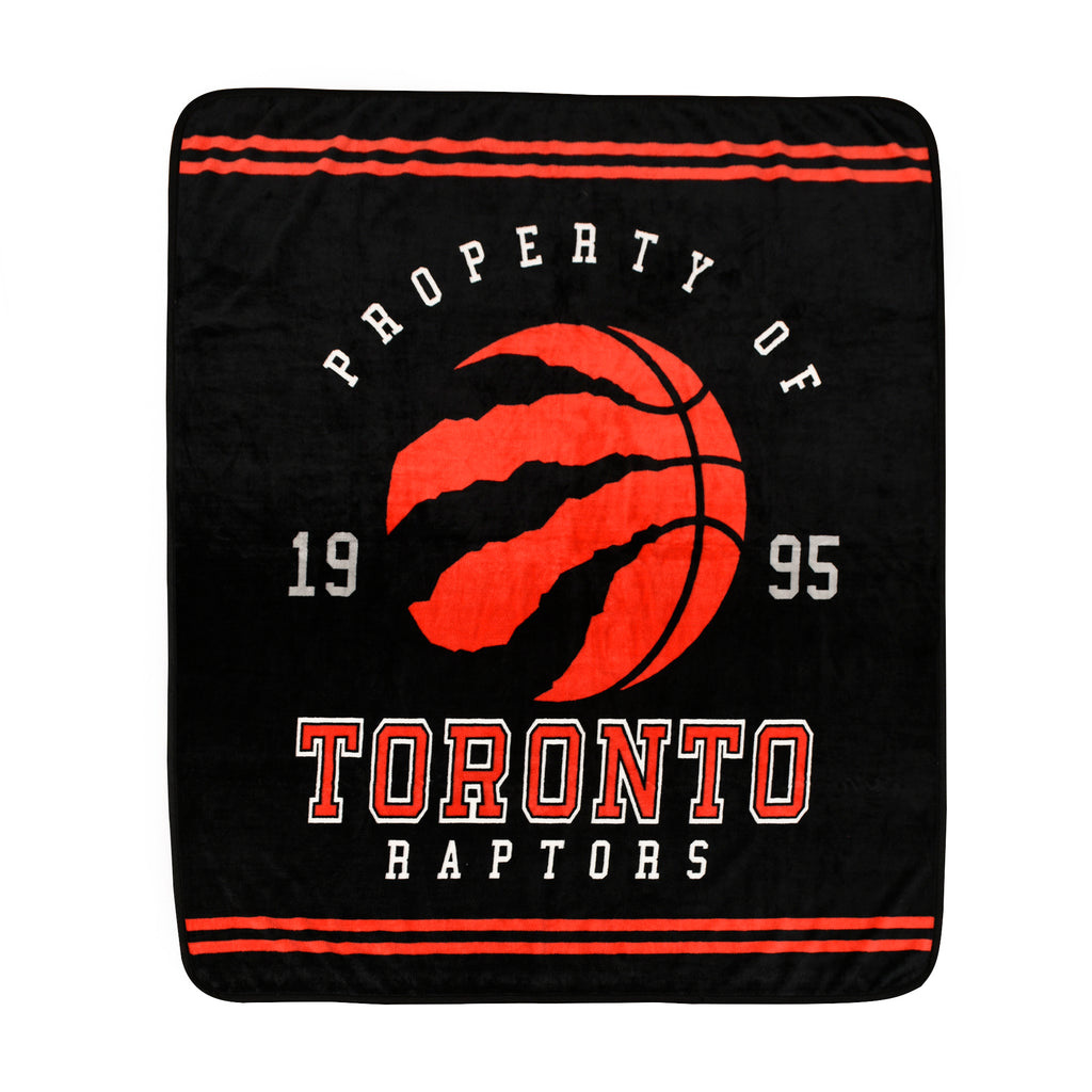 NBA Toronto Raptors Velour High Pile Blanket flat lay