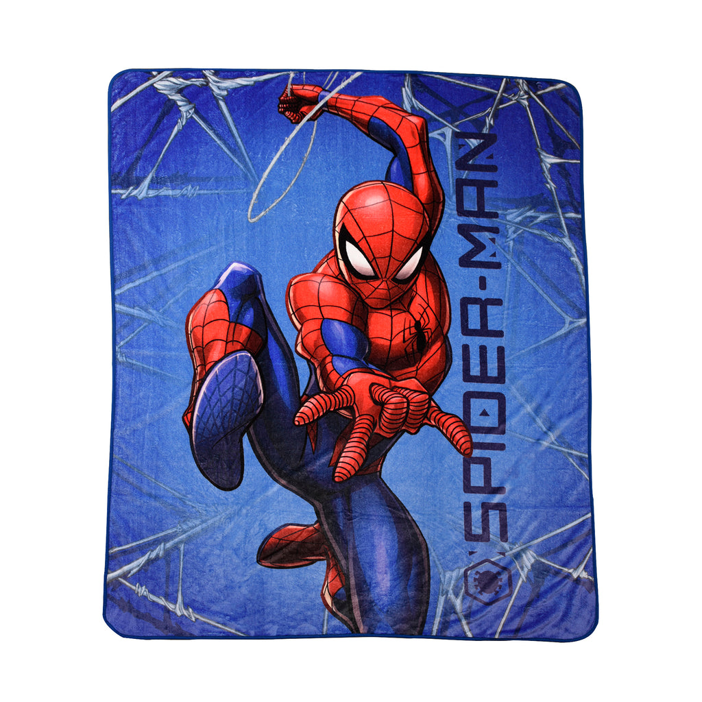Marvel Spider-Man Micro Blanket flat lay
