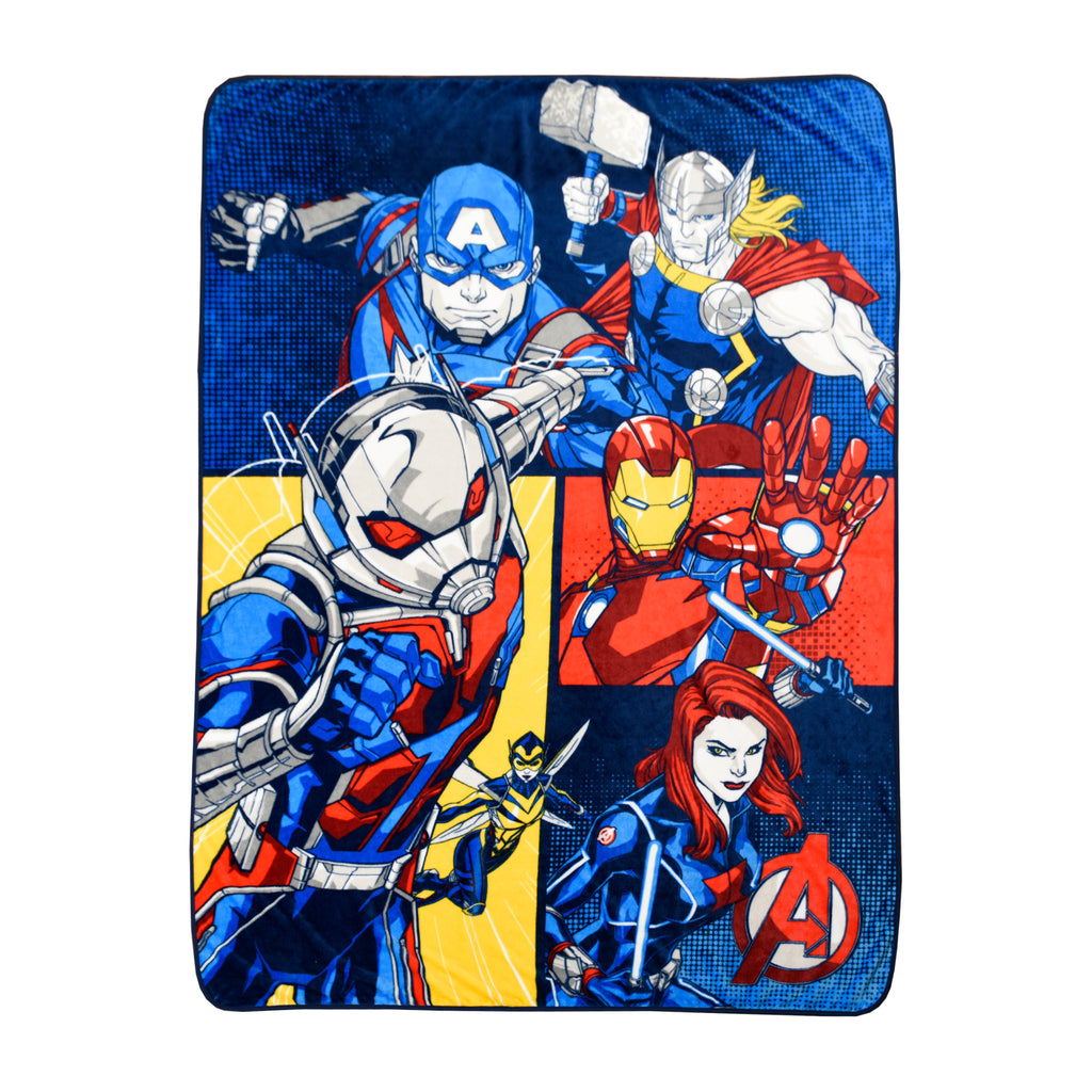 Marvel Avengers Micro Blanket flat lay
