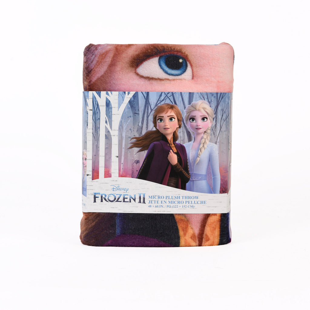 Disney Frozen Micro Plush Throw packaged front