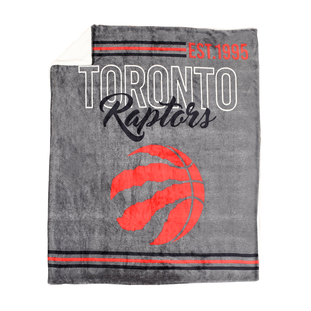 NBA Toronto Raptors Sherpa Throw flat lay