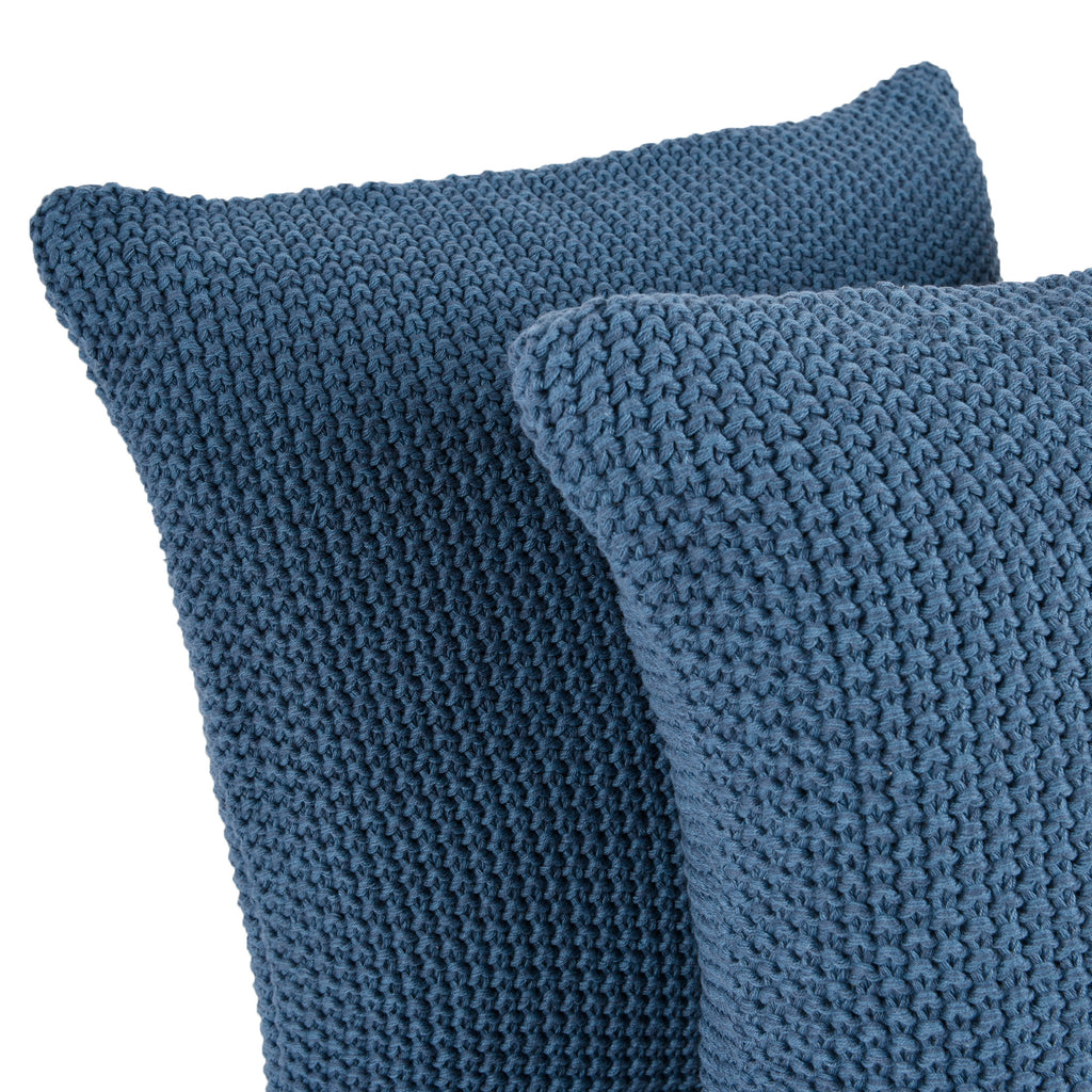 Life Comfort 2-Piece Cotton Knitted Pillow Covers close up