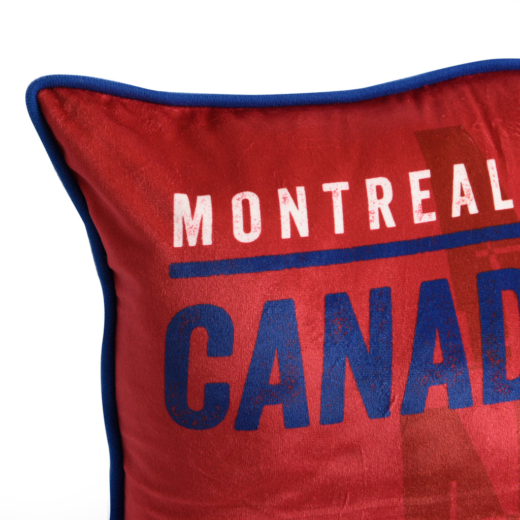 NHL Montreal Canadiens Decor Pillow close up