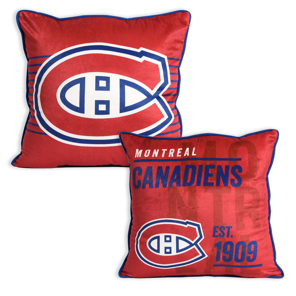NHL Montreal Canadiens Decor Pillow front and back