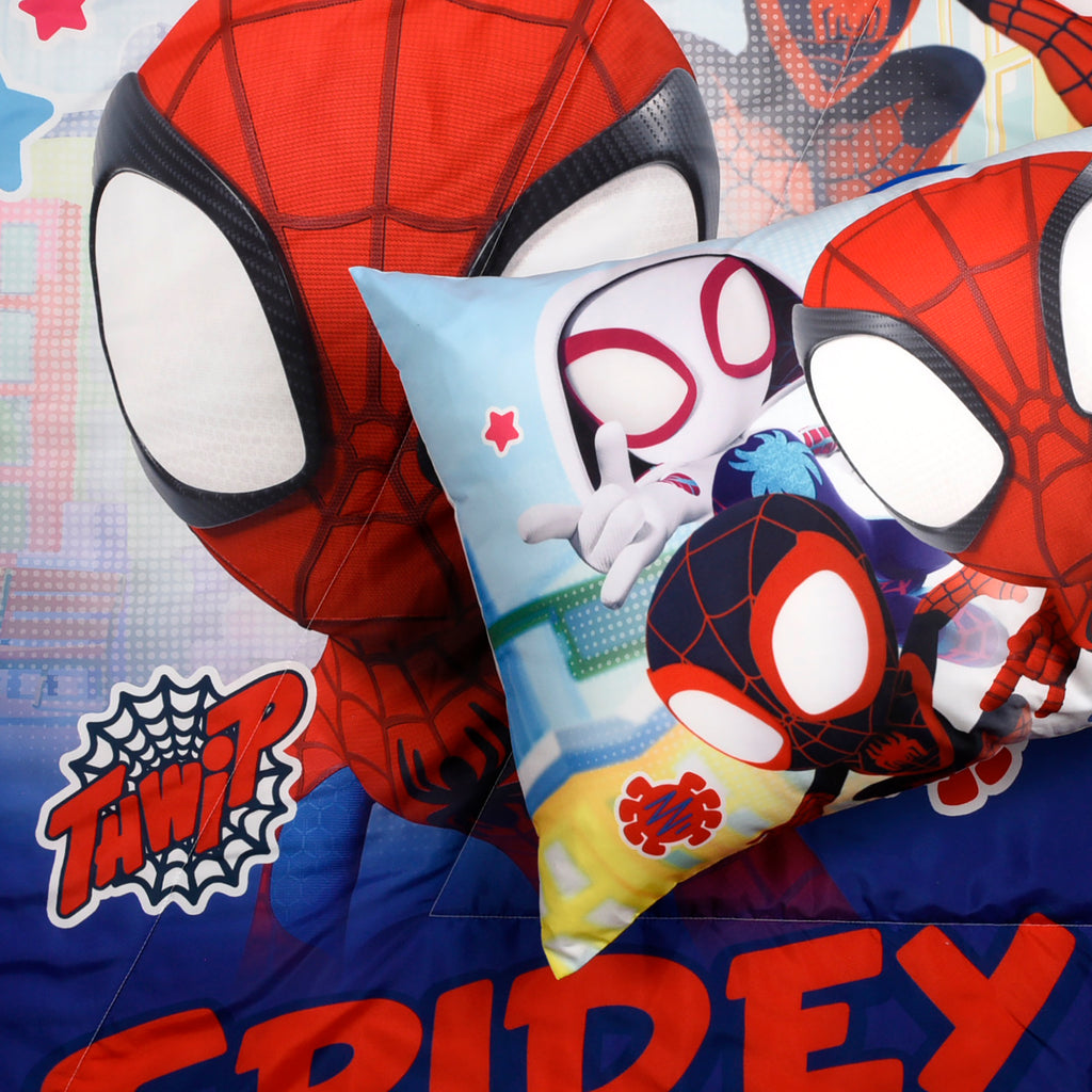 Marvel Spidey & Friends 2-Piece Toddler Bedding Set close up