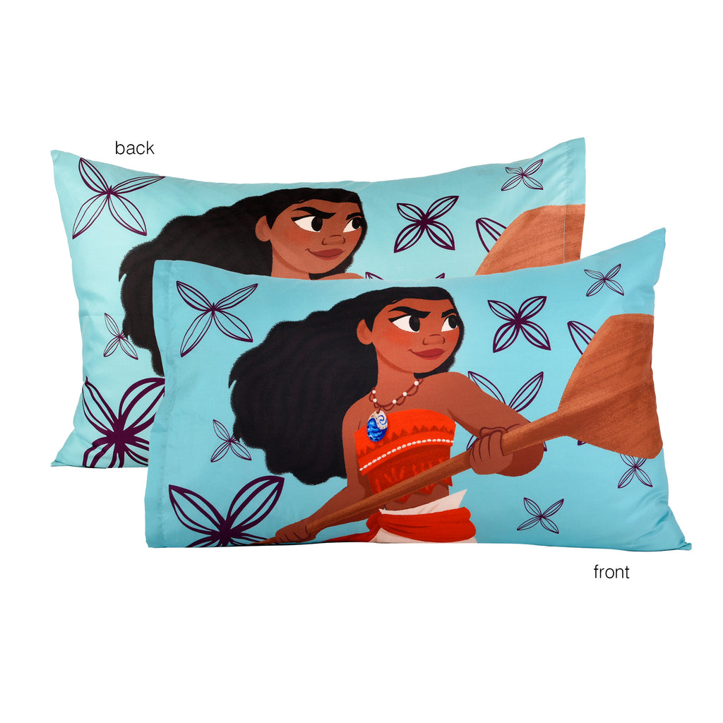 Disney Moana 2-Piece Toddler Bedding Set reversible pillowcase