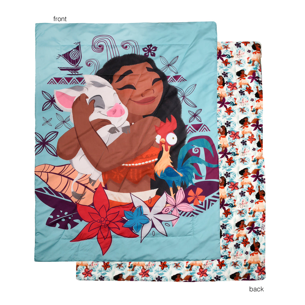 Disney Moana 2-Piece Toddler Bedding Set reversible comforter