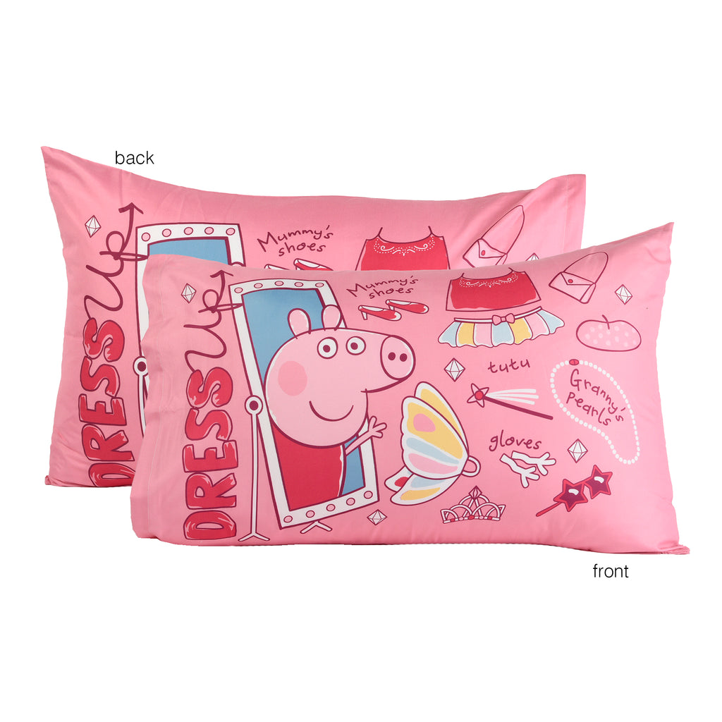 Peppa Pig 2-Piece Toddler Bedding Set reversible pillowcase