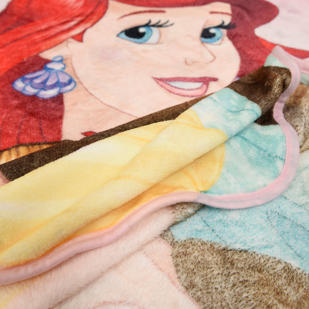 Disney Princess Micro Plush Throw close up
