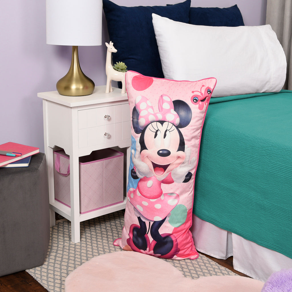 Disney Minnie Mouse Huggable Body Pillow front room shot