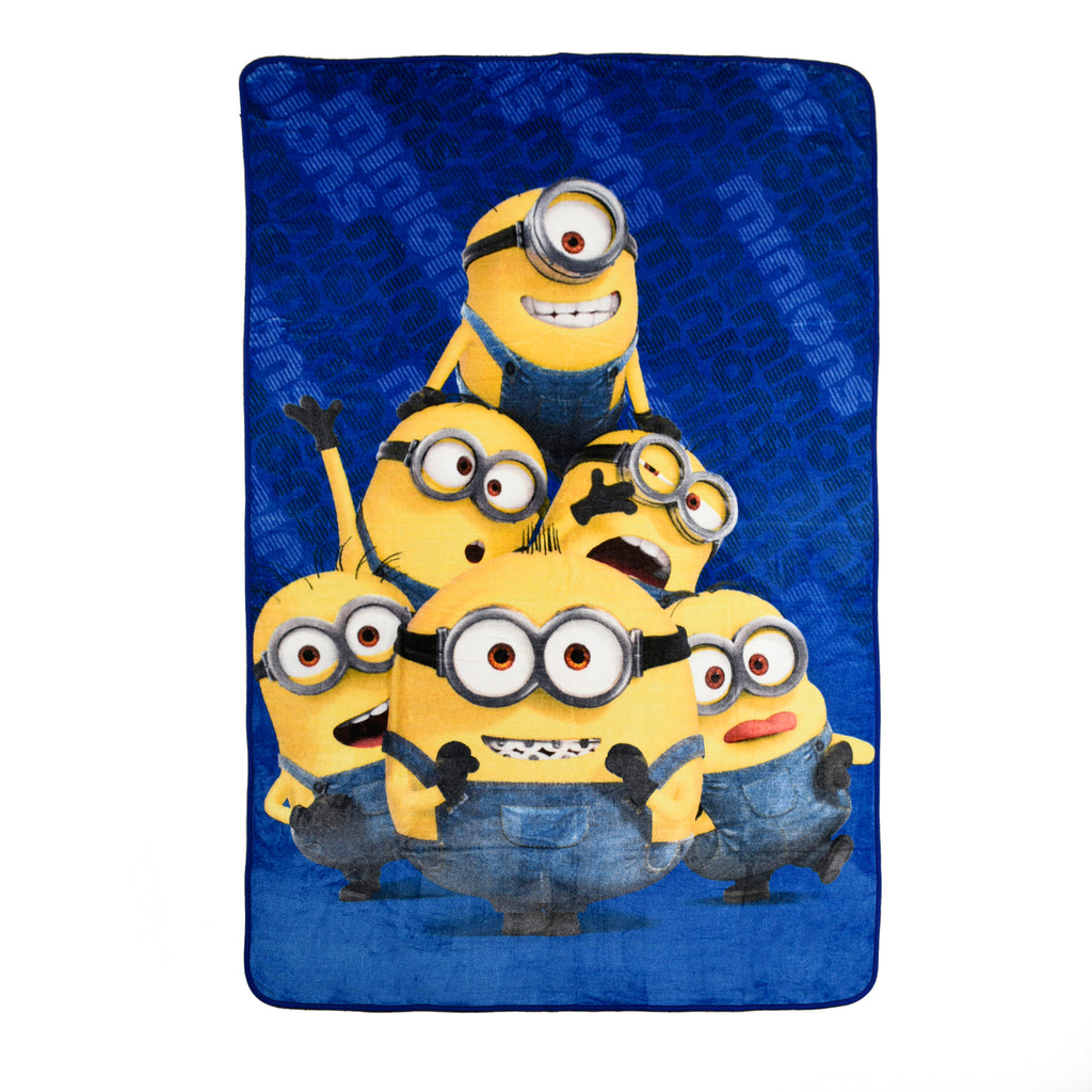Despicable Me Minions Kids Oversized Blanket, 60" x 90" flat lay