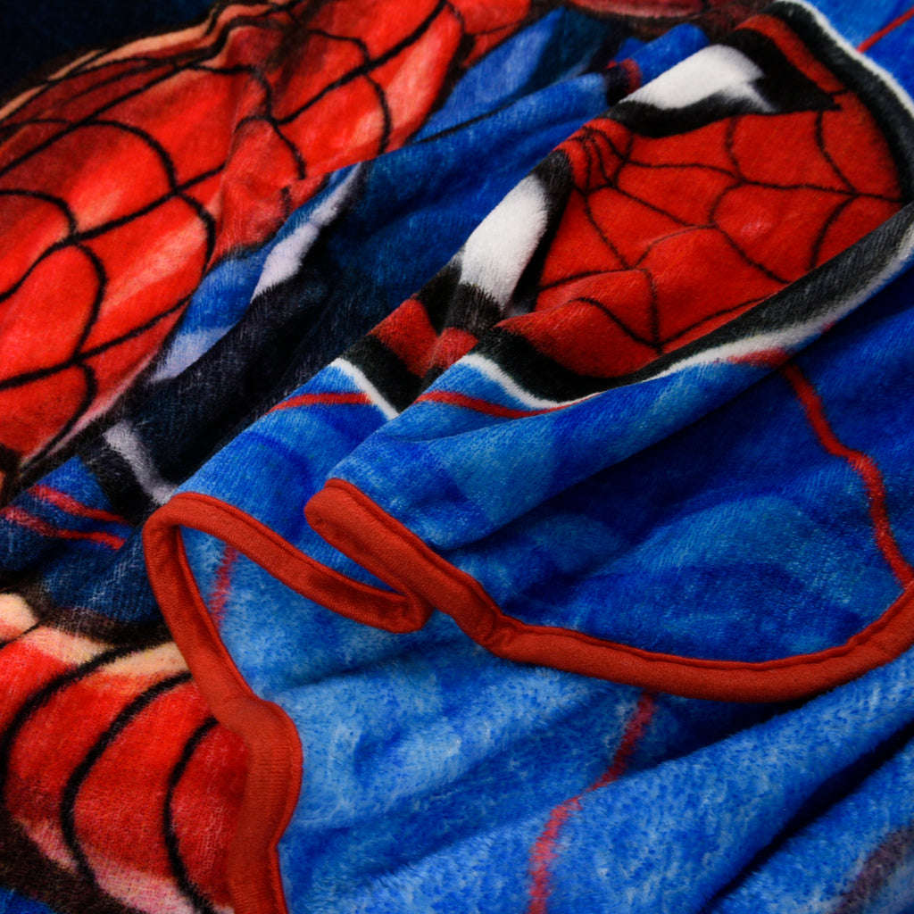 Marvel Spider-Man Kids Oversized Blanket, 60" x 90" close up