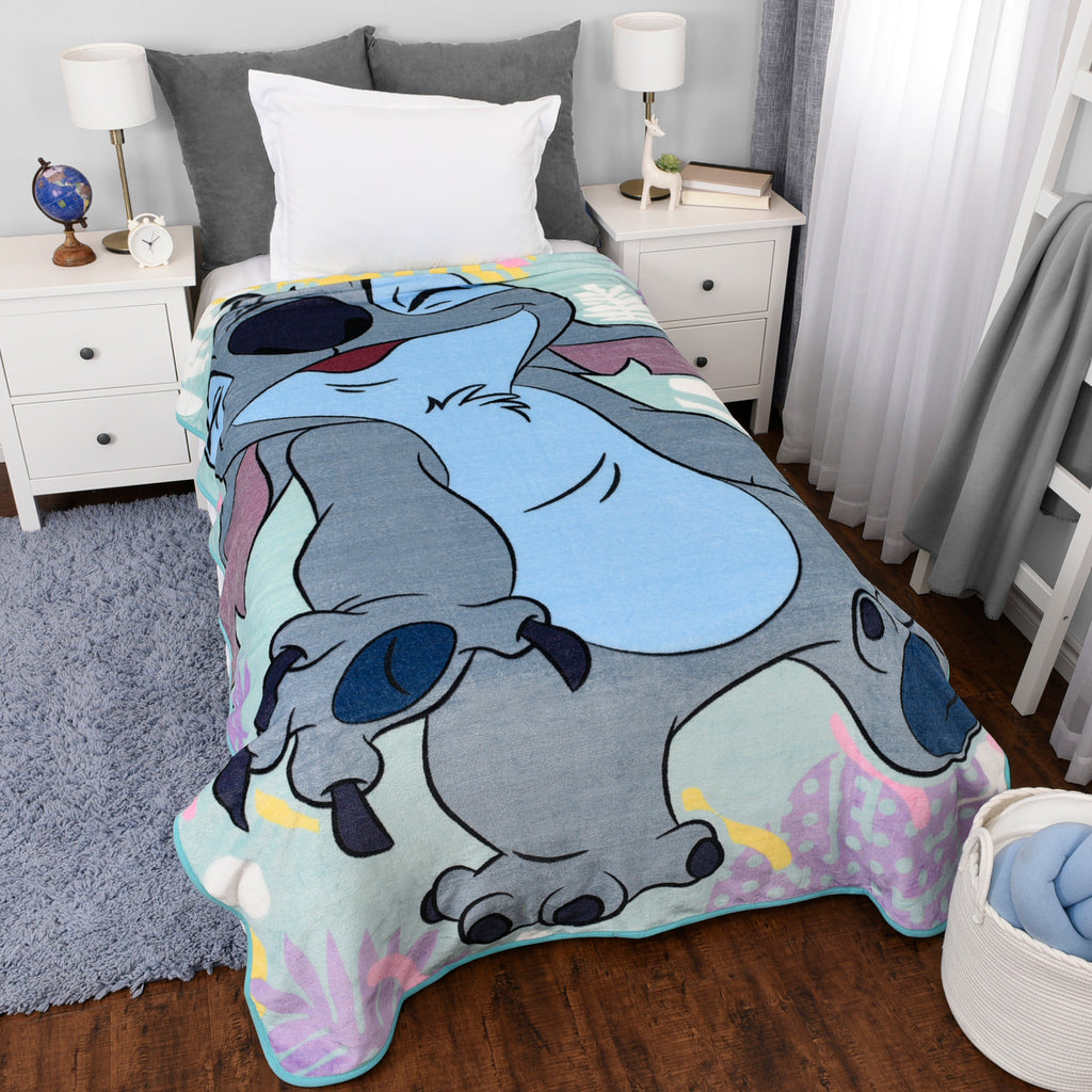 Disney Lilo & Stitch Kids Oversized Blanket, 60" x 90" room shot