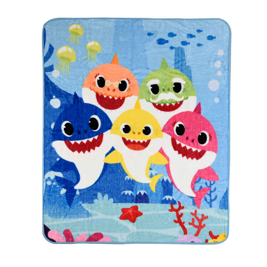 Baby Shark Kids Fleece Throw 50 x 60