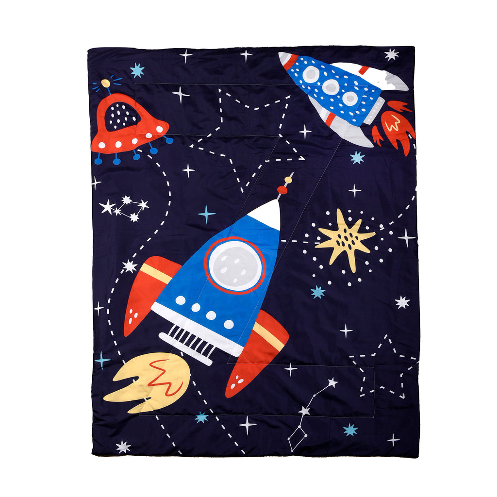2-Piece Toddler Bedding Set, Outerspace comforter front