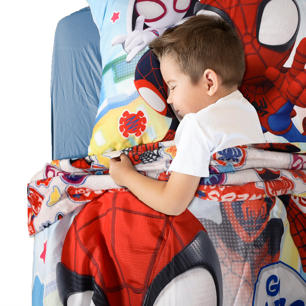 Marvel Spidey & Friends 2-Piece Toddler Bedding Set lifestyle