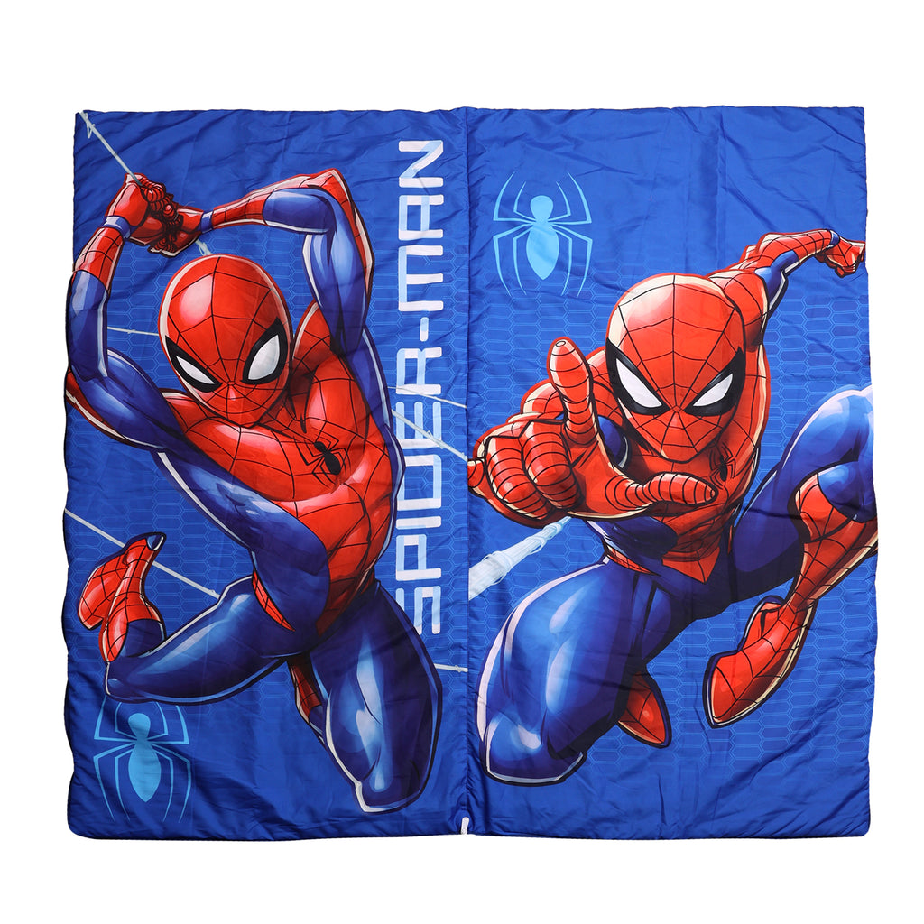 Marvel Spider-Man Slumber Bag opened