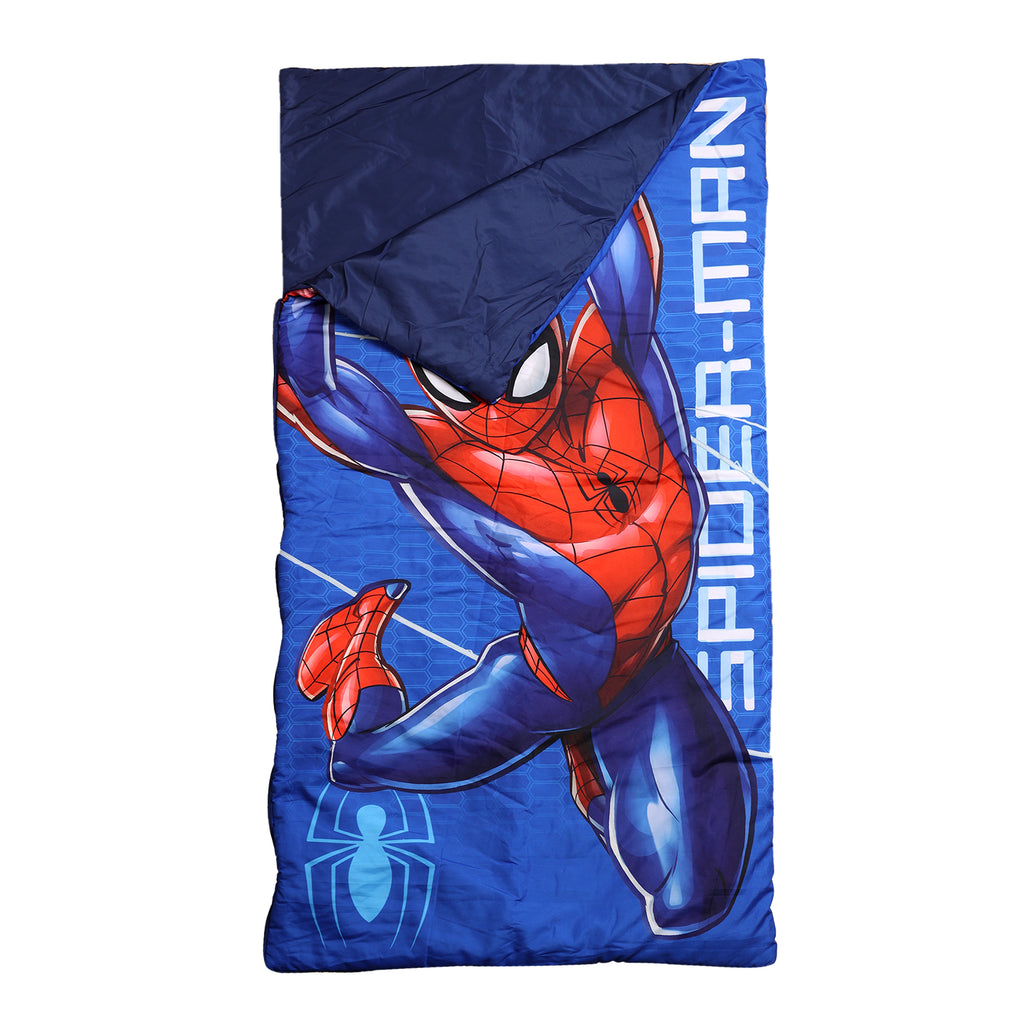 Marvel Spider-Man Slumber Bag opened corner