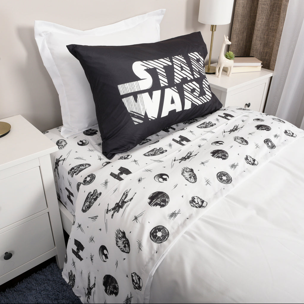 Star Wars 3-Piece Twin Sheet Set room shot