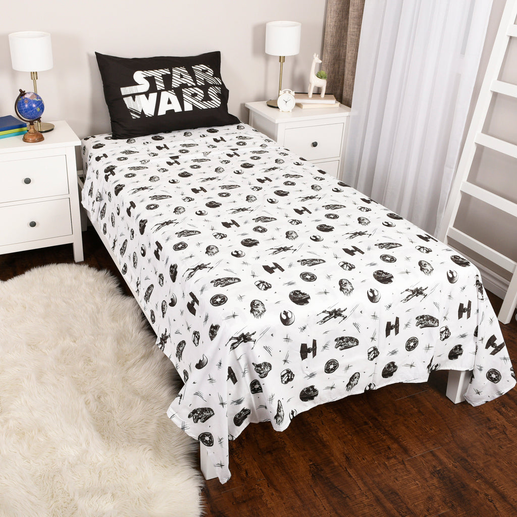 Star Wars 3-Piece Twin Sheet Set room shot