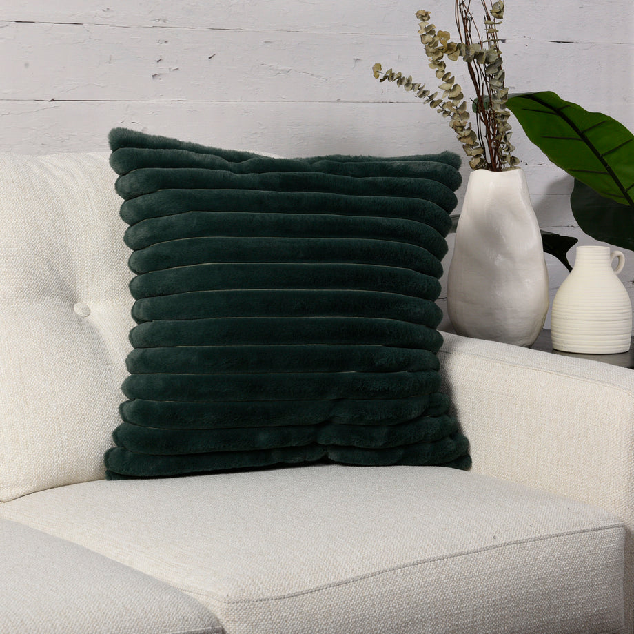 Rabbit fur cushions deals