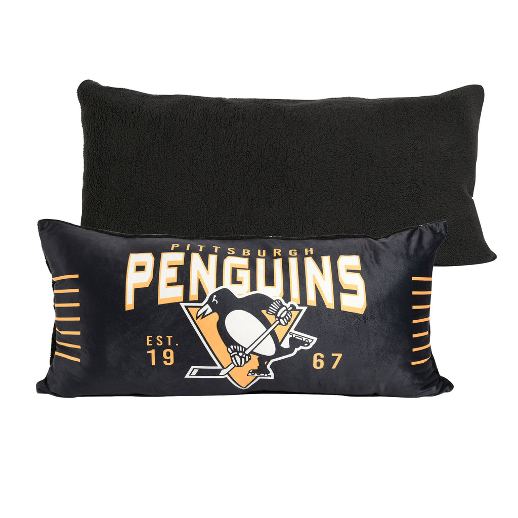 NHL Pittburgh Penguins Body Pillow front and back