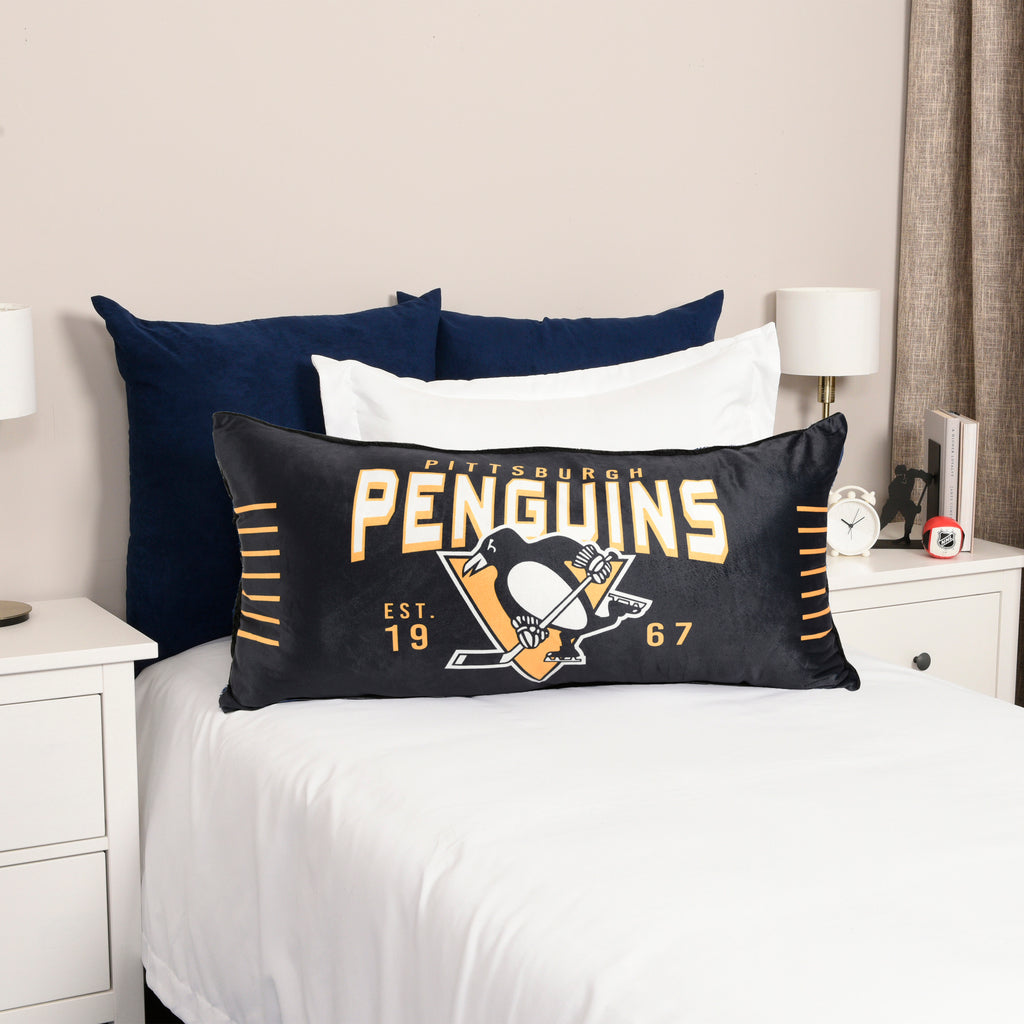 NHL Pittburgh Penguins Body Pillow room shot