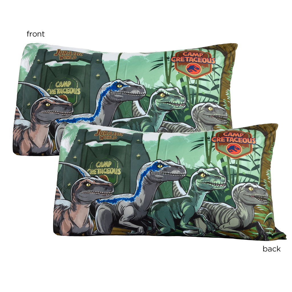 Jurassic Park 4-Piece Full Sheet Set pillowcase